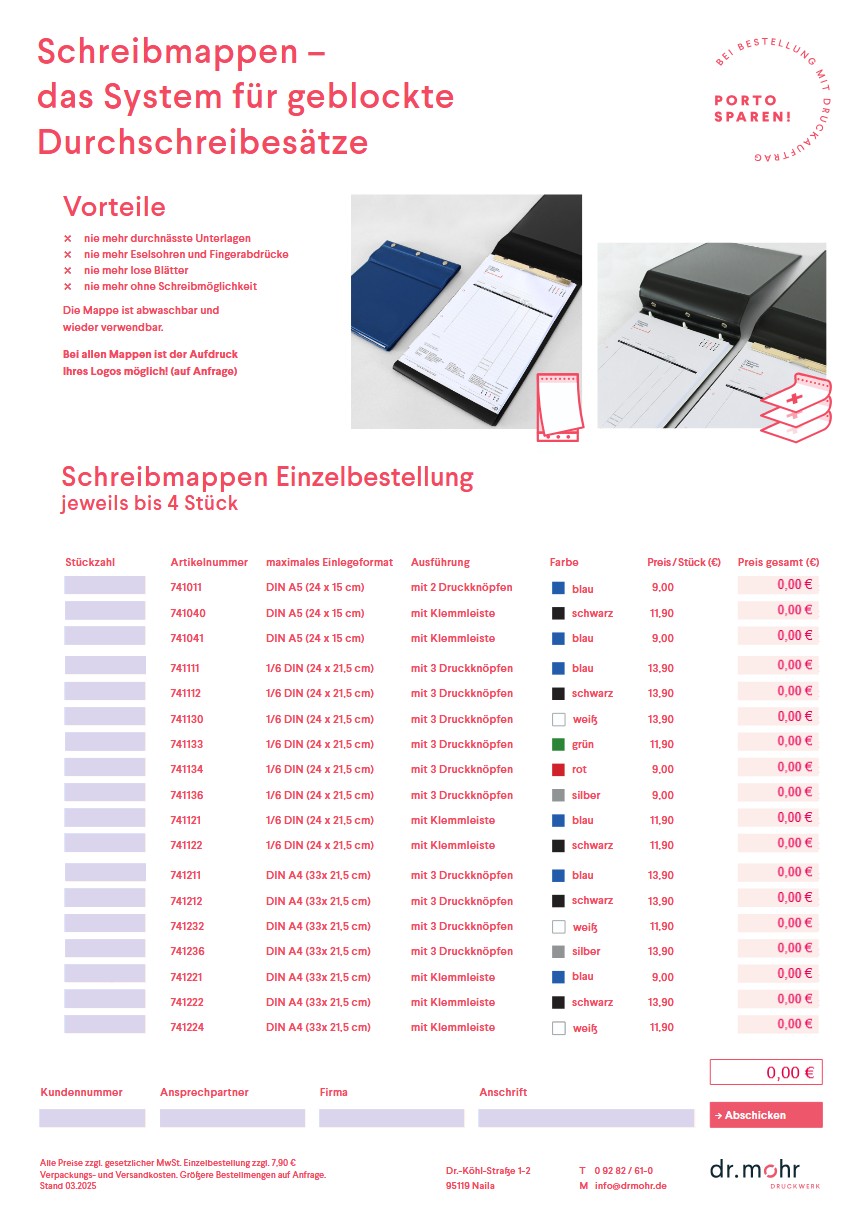 schreibmappen